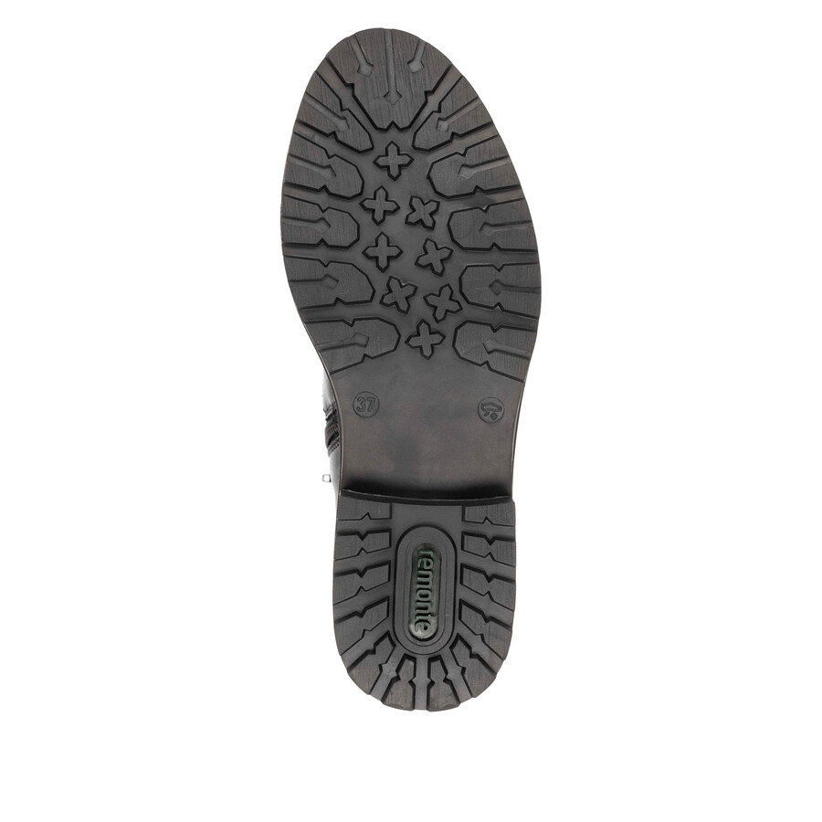 stivali neri con cerniera per donna remonte r6593-00