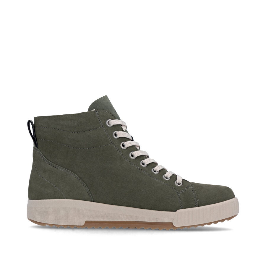 stivali con cerniera verde da donna rieker sport w0164-54