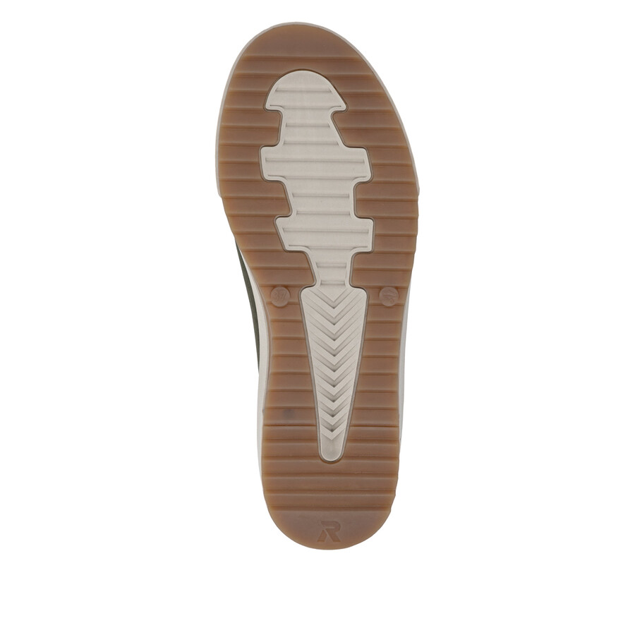 stivali con cerniera verde da donna rieker sport w0164-54