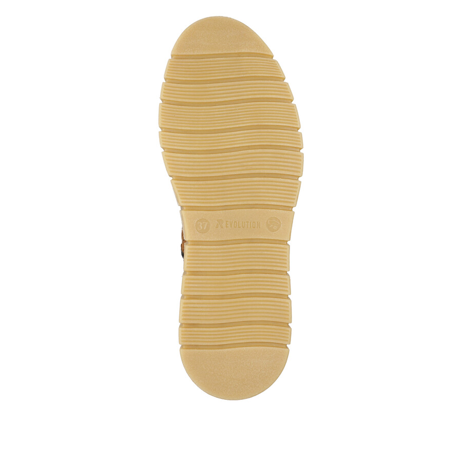 stivali marroni con cerniera per donna rieker sport w1080-24