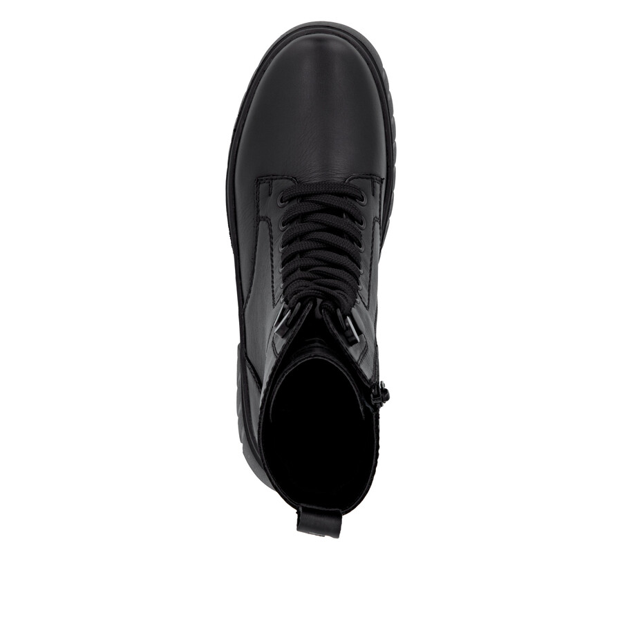 stivali neri con cerniera per donna rieker sport w1870-02