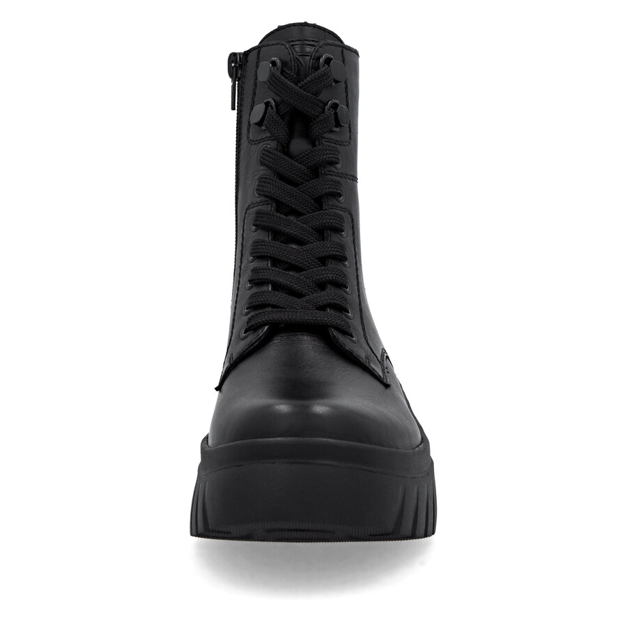 stivali neri con cerniera per donna rieker sport w1870-02