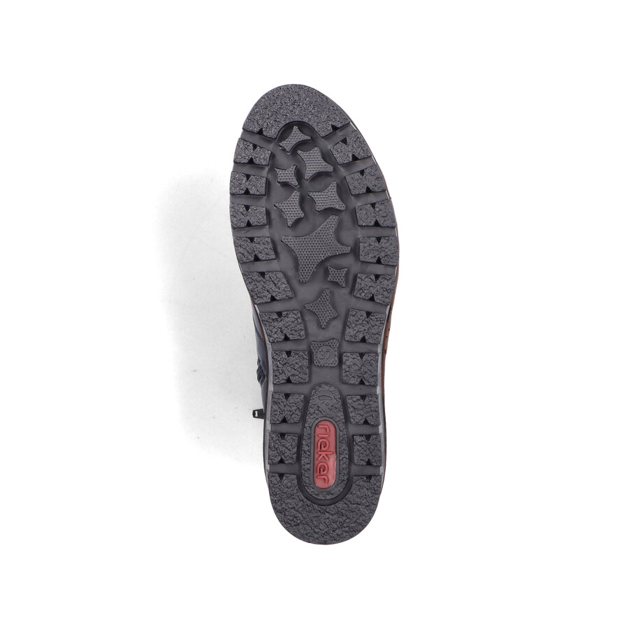 stivali con cerniera blu da donna rieker x9164-14