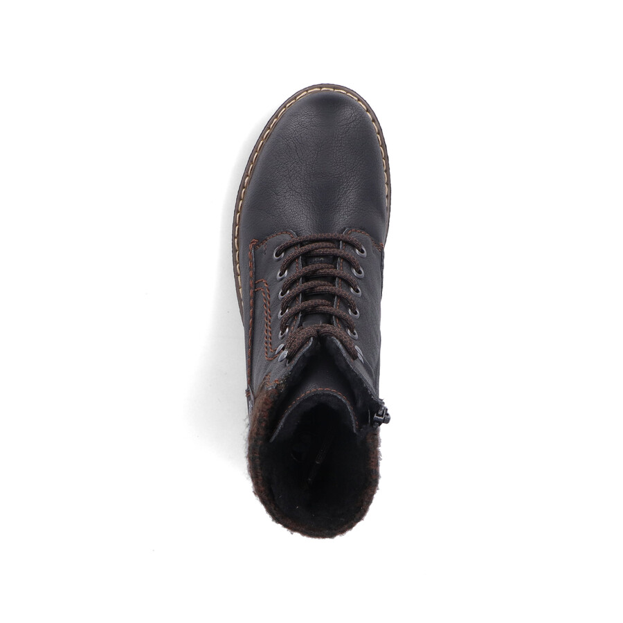 stivali neri con cerniera per donna rieker y8130-00