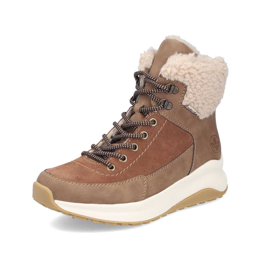 stivali marroni con cerniera per donna rieker z0920-24