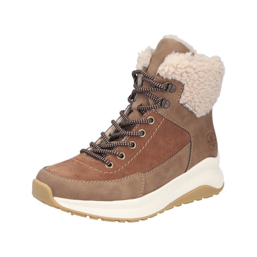 stivali marroni con cerniera per donna rieker z0920-24