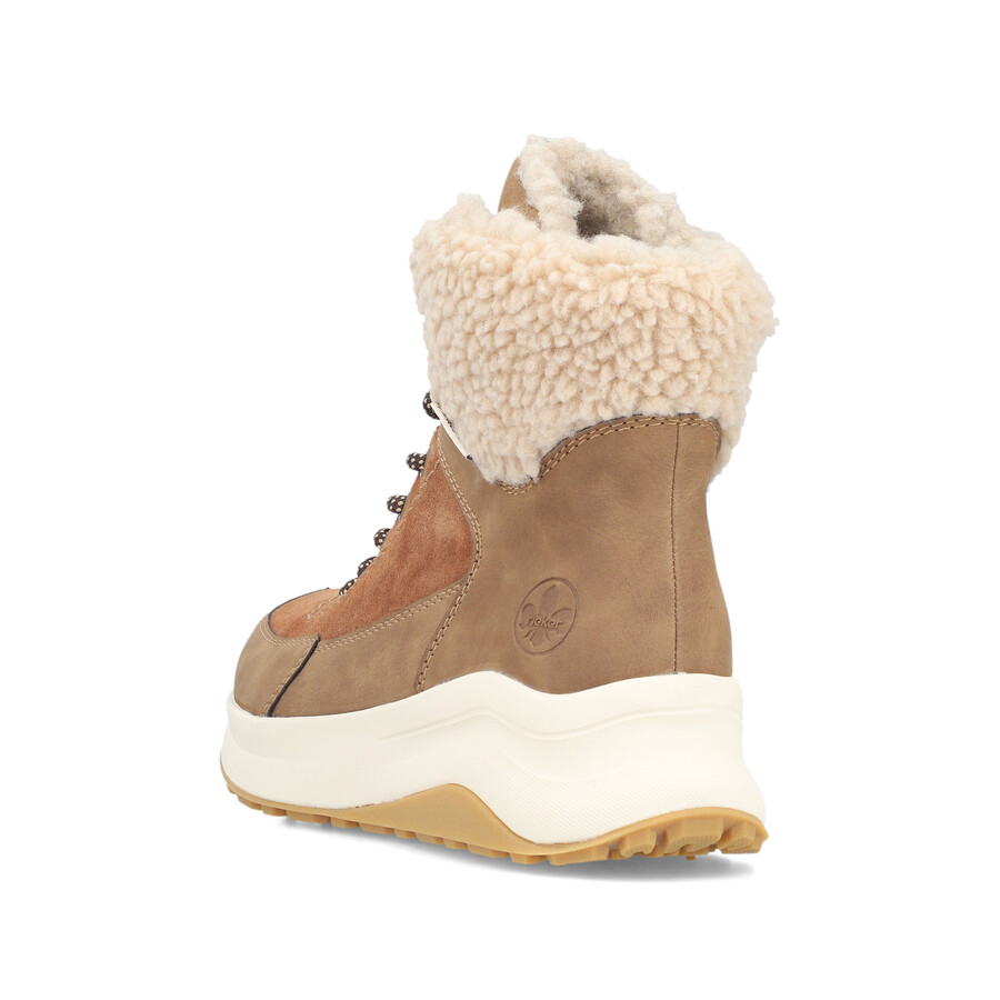 stivali marroni con cerniera per donna rieker z0920-24
