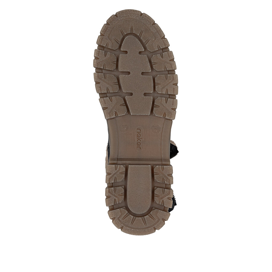 stivali neri con cerniera per donna rieker z1182-00