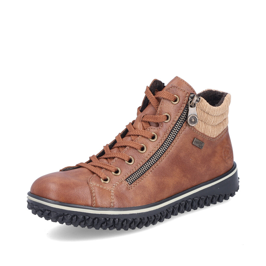 stivali marroni con cerniera per donna rieker z4263-24