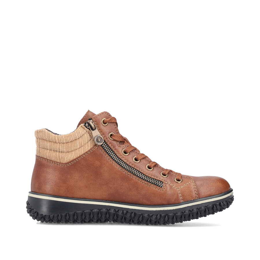 stivali marroni con cerniera per donna rieker z4263-24