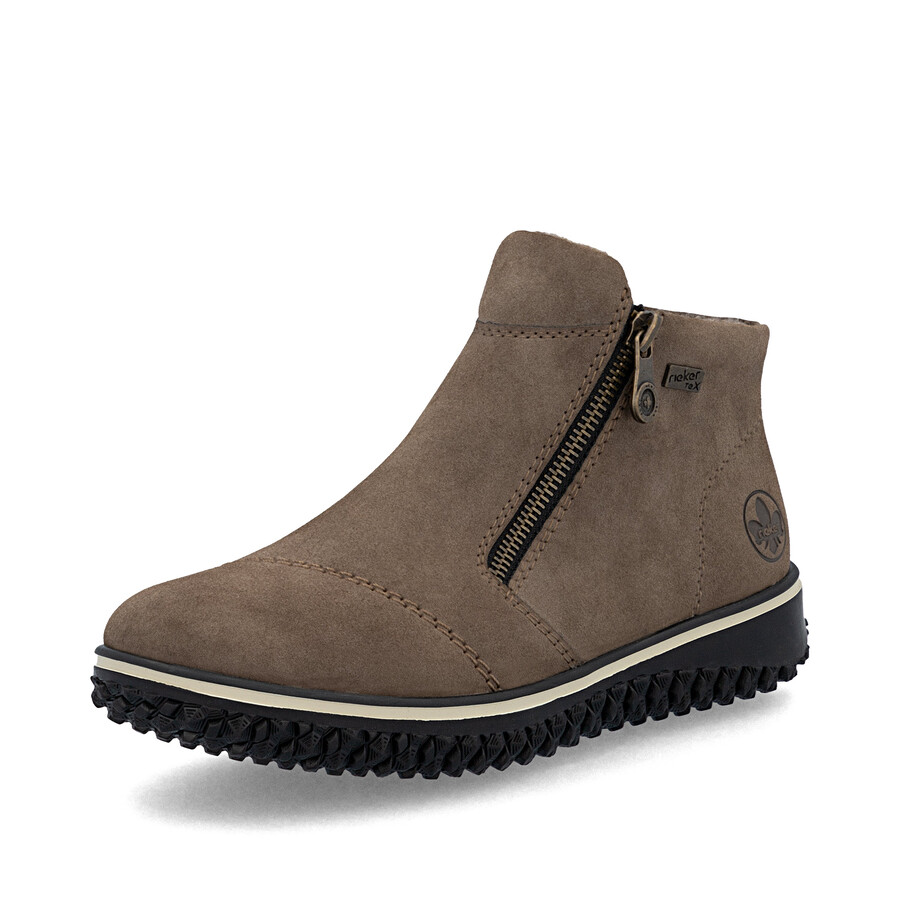 stivali marroni con cerniera per donna rieker z4265-24