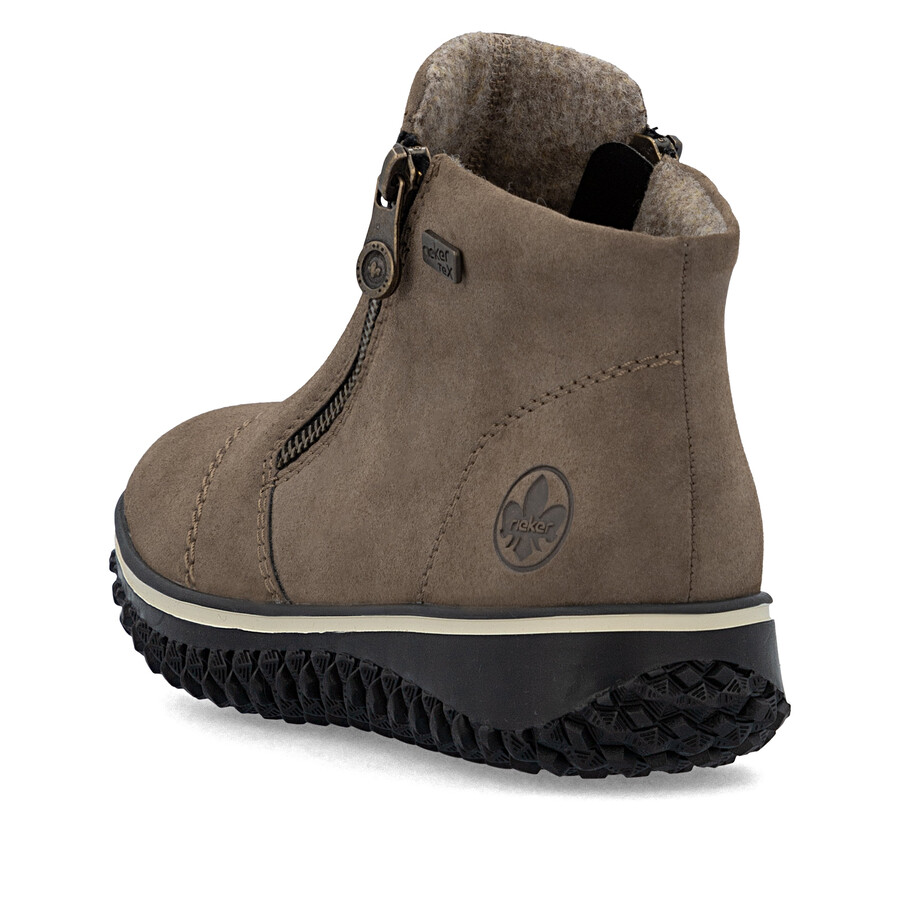 stivali marroni con cerniera per donna rieker z4265-24