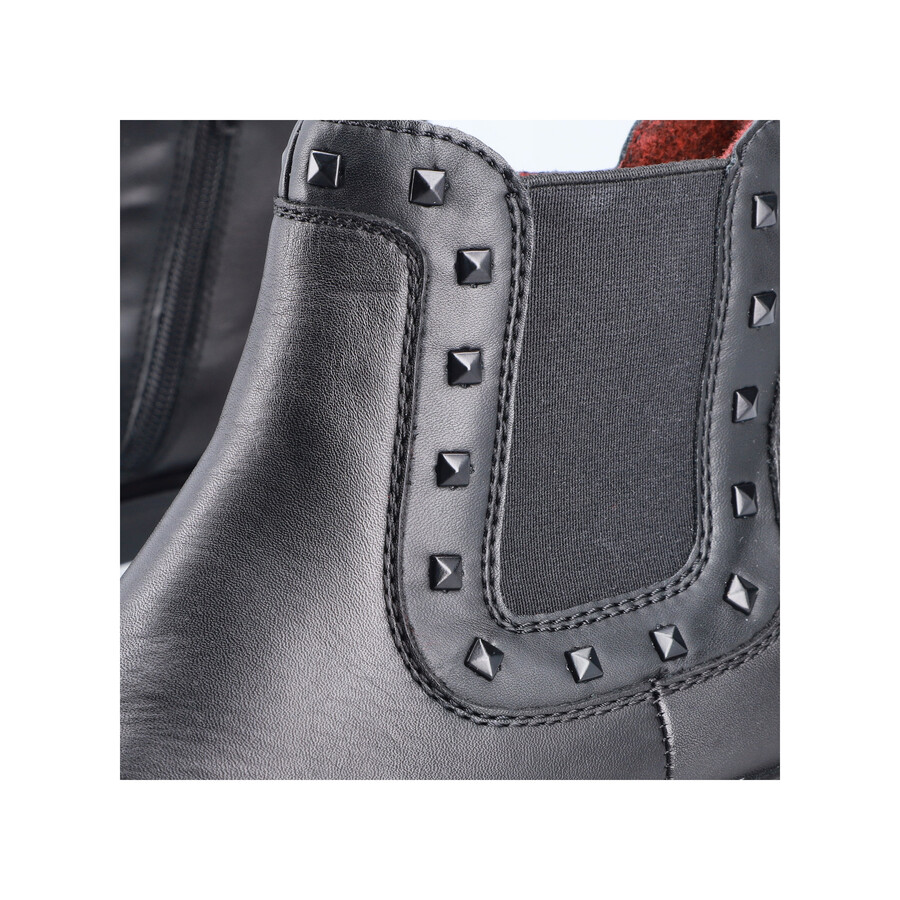 stivali neri con cerniera per donna rieker z9154-00