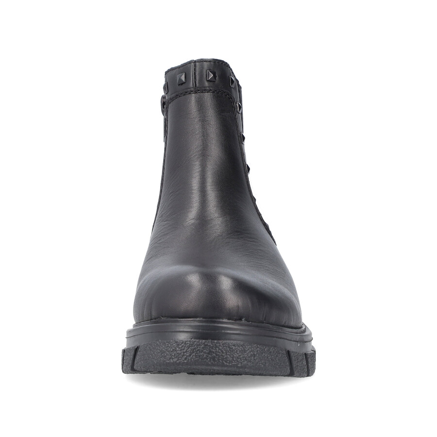 stivali neri con cerniera per donna rieker z9154-00