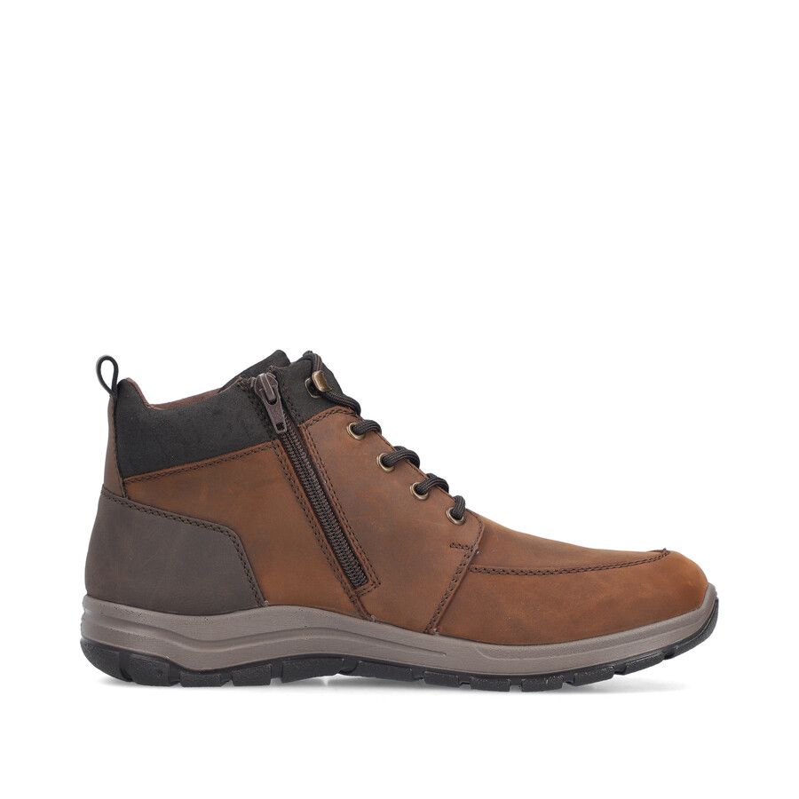stivali marroni con cerniera per uomo rieker 03630-22