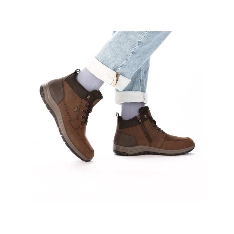 stivali marroni con cerniera per uomo rieker 03630-22