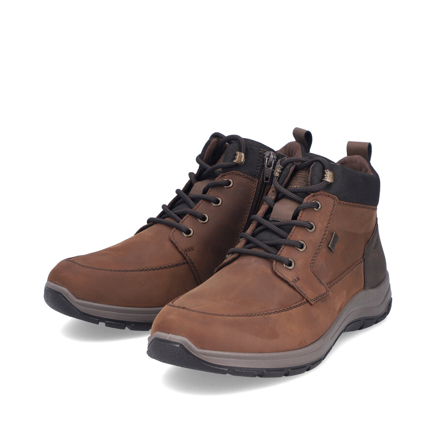 stivali marroni con cerniera per uomo rieker 03630-22