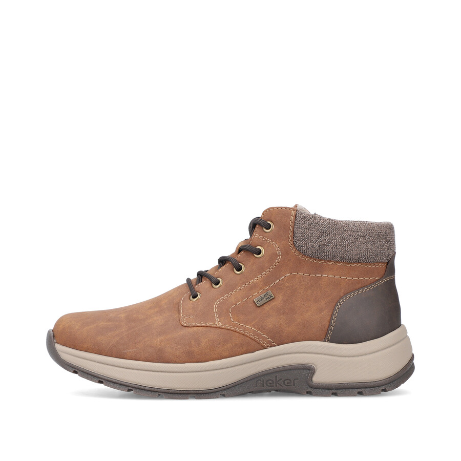 stivali marroni con cerniera per uomo rieker 11030-25