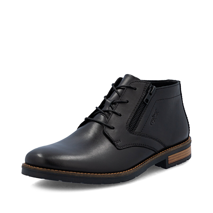 stivali neri con cerniera per uomo rieker 14609-00