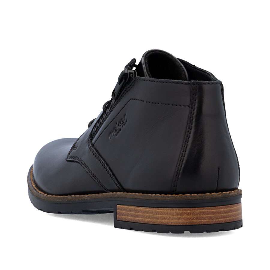 stivali neri con cerniera per uomo rieker 14609-00