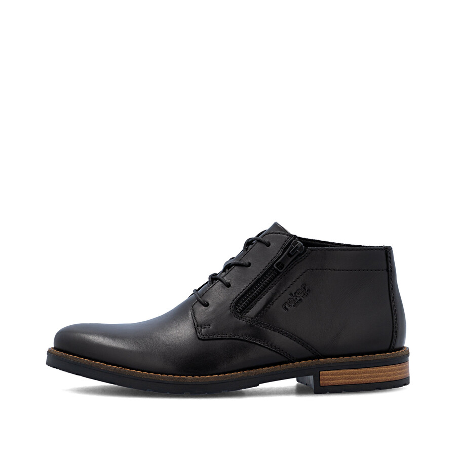 stivali neri con cerniera per uomo rieker 14609-00