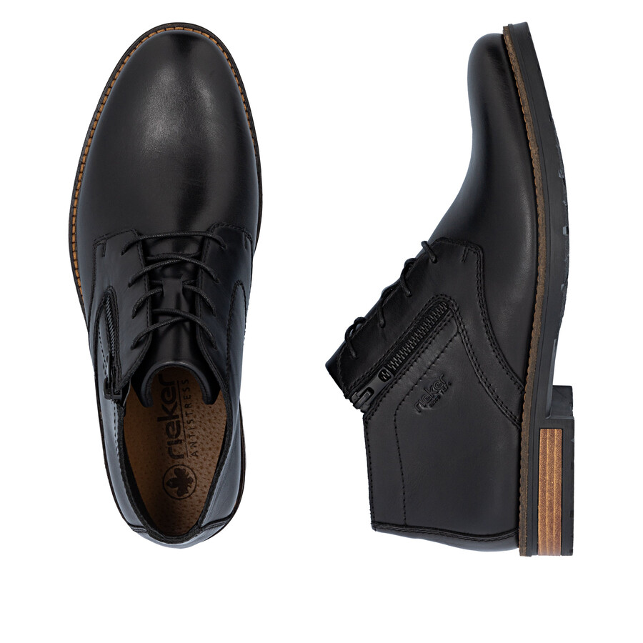 stivali neri con cerniera per uomo rieker 14609-00