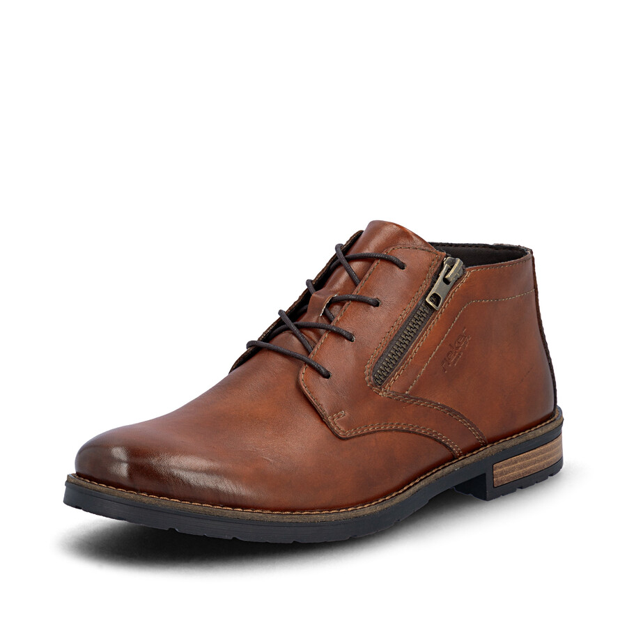 stivali marroni con cerniera per uomo rieker 14609-24
