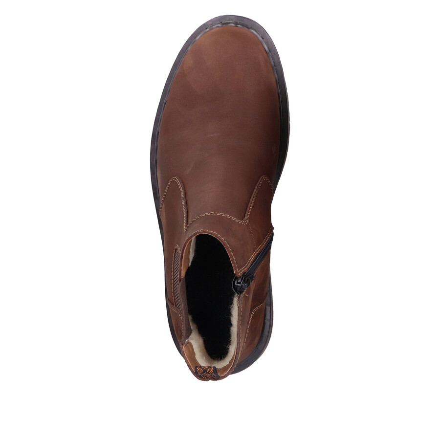 stivali marroni con cerniera per uomo rieker 31650-23