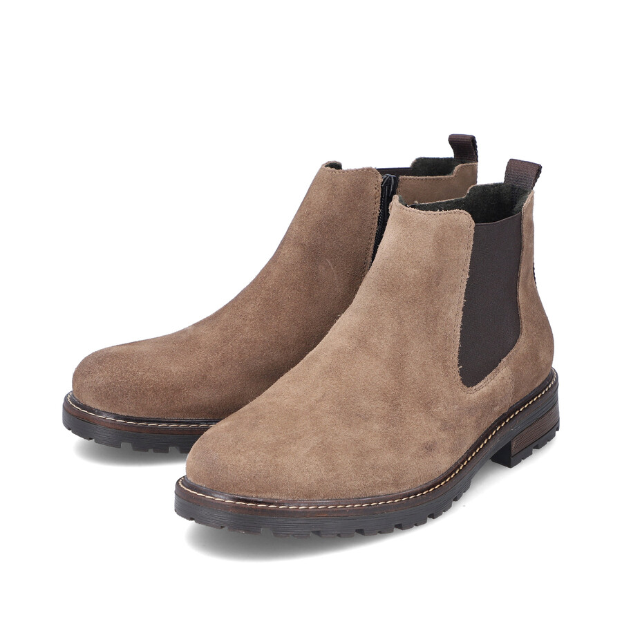 stivali beige con cerniera per uomo rieker 32051-64