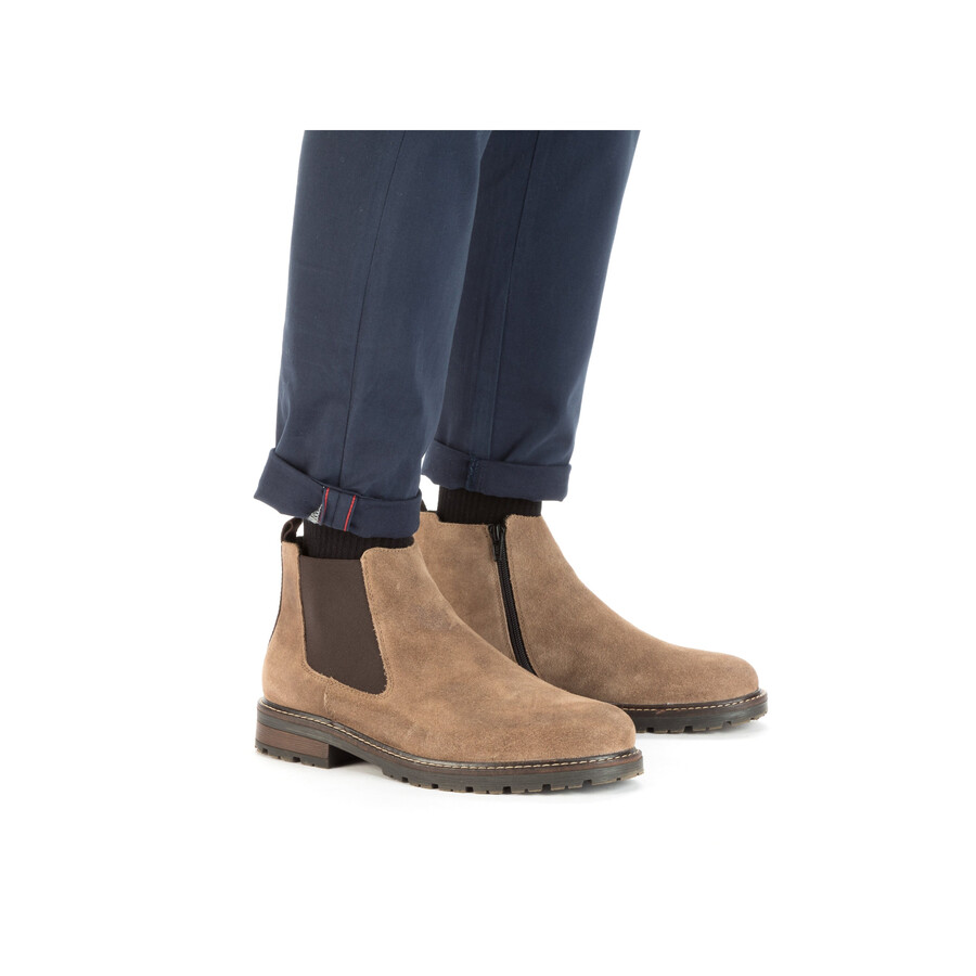stivali beige con cerniera per uomo rieker 32051-64