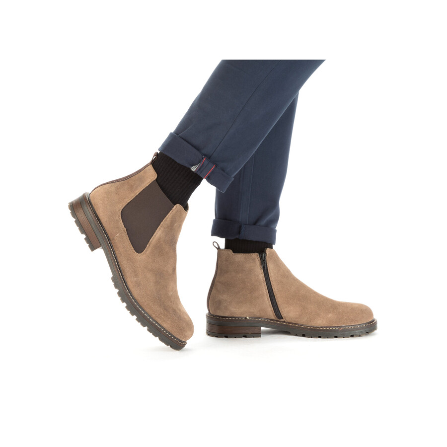 stivali beige con cerniera per uomo rieker 32051-64