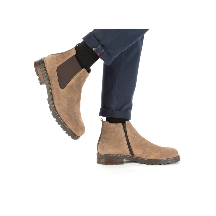 stivali beige con cerniera per uomo rieker 32051-64