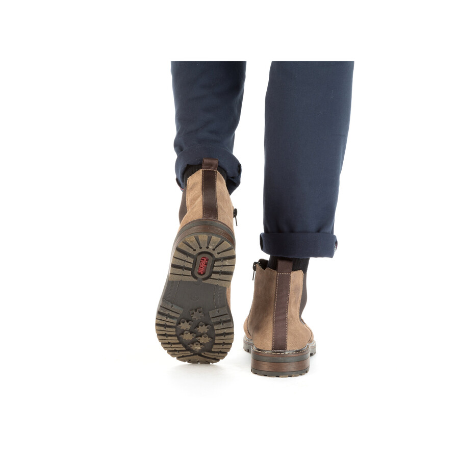stivali beige con cerniera per uomo rieker 32051-64