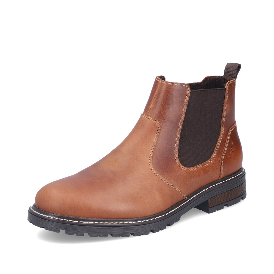 stivali marroni con cerniera per uomo rieker 32052-24