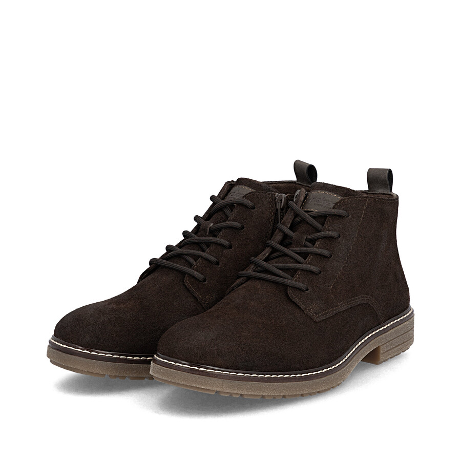 stivali marroni con cerniera per uomo rieker 33106-25
