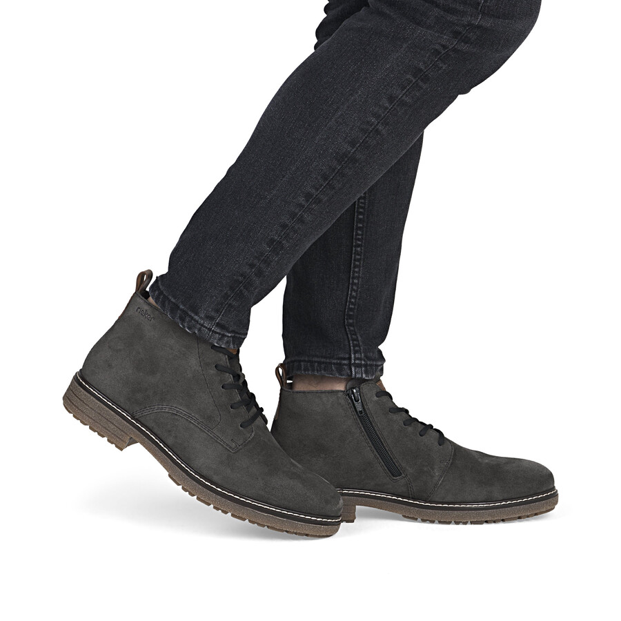stivali grigi con cerniera per uomo rieker 33106-45
