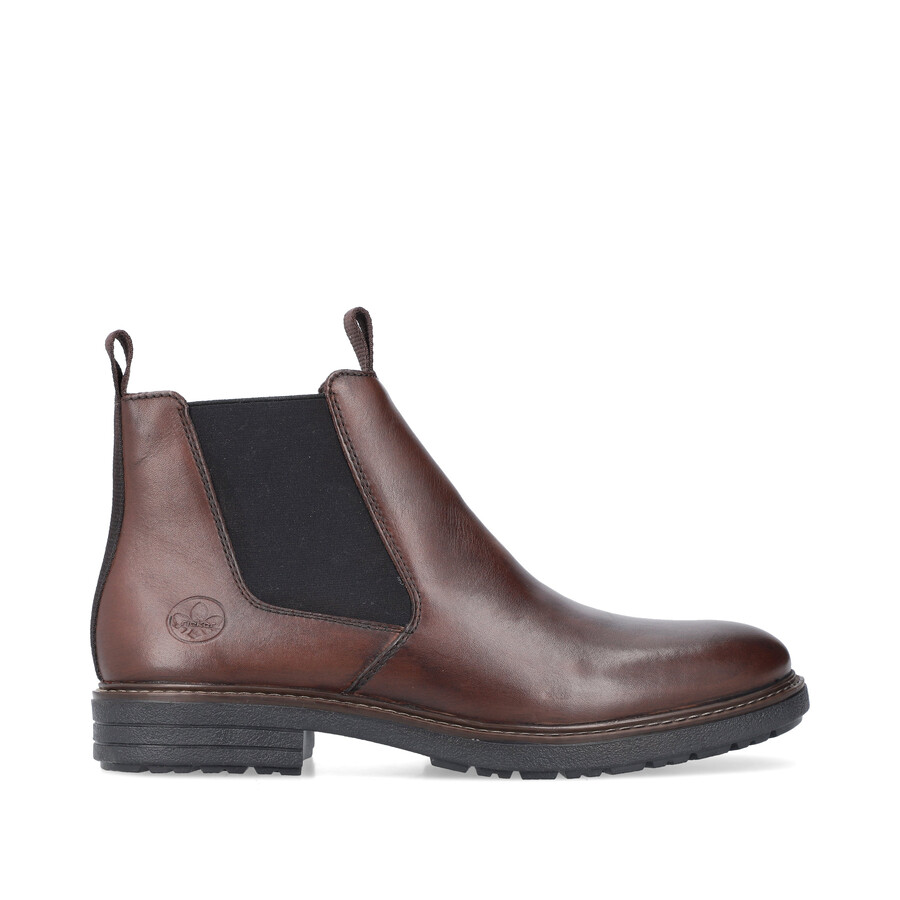 stivali marroni con cerniera per uomo rieker 33180-26