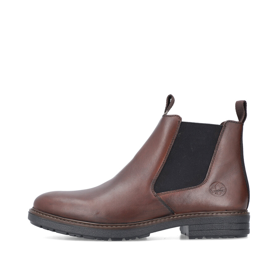 stivali marroni con cerniera per uomo rieker 33180-26
