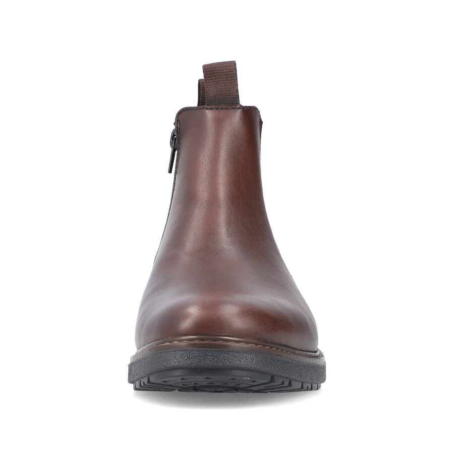 stivali marroni con cerniera per uomo rieker 33180-26
