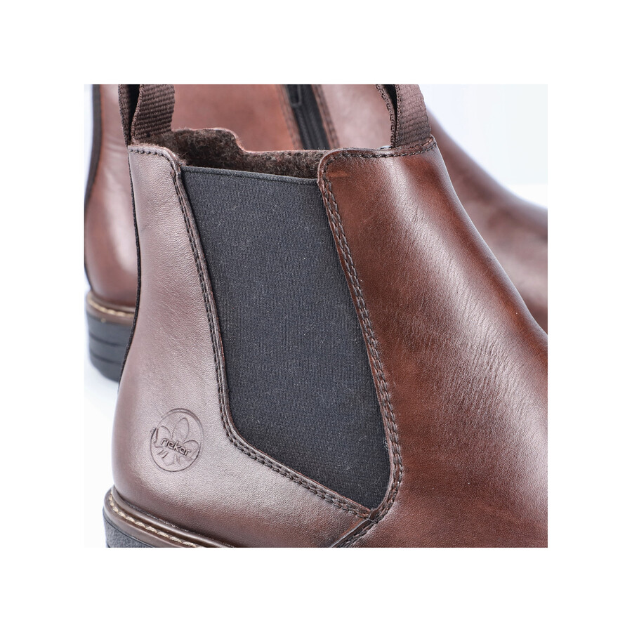 stivali marroni con cerniera per uomo rieker 33180-26
