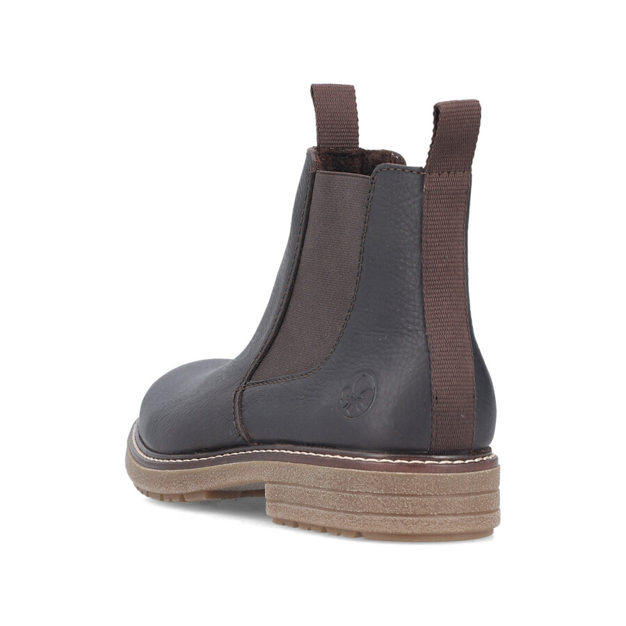 stivali marroni con cerniera per uomo rieker 33180-27