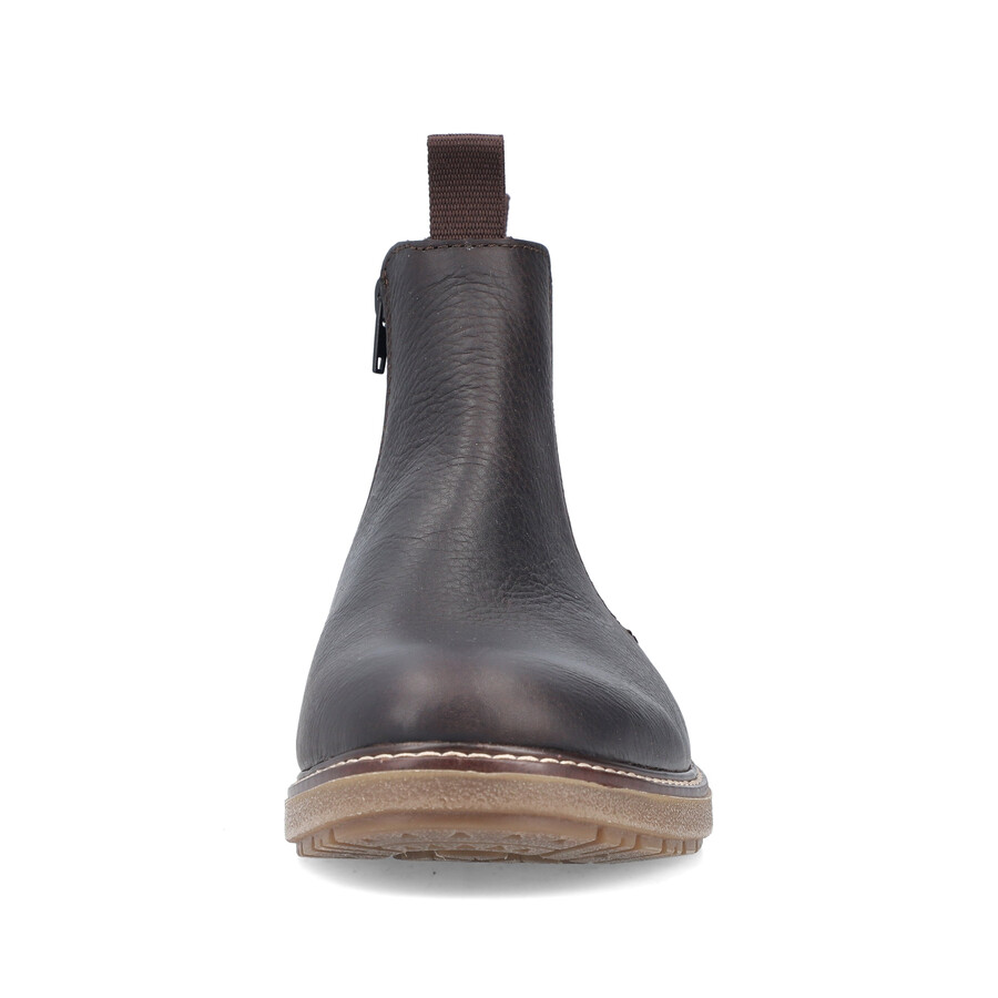 stivali marroni con cerniera per uomo rieker 33180-27