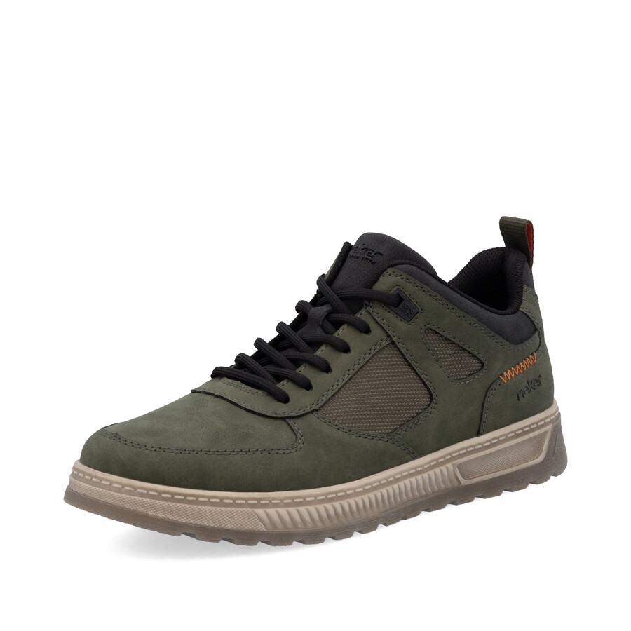 stivali con cerniera verde da uomo rieker 37004-54