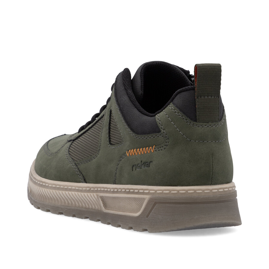stivali con cerniera verde da uomo rieker 37004-54