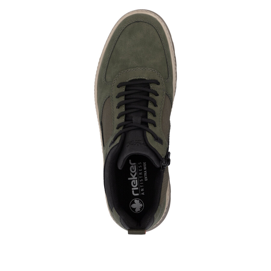 stivali con cerniera verde da uomo rieker 37004-54