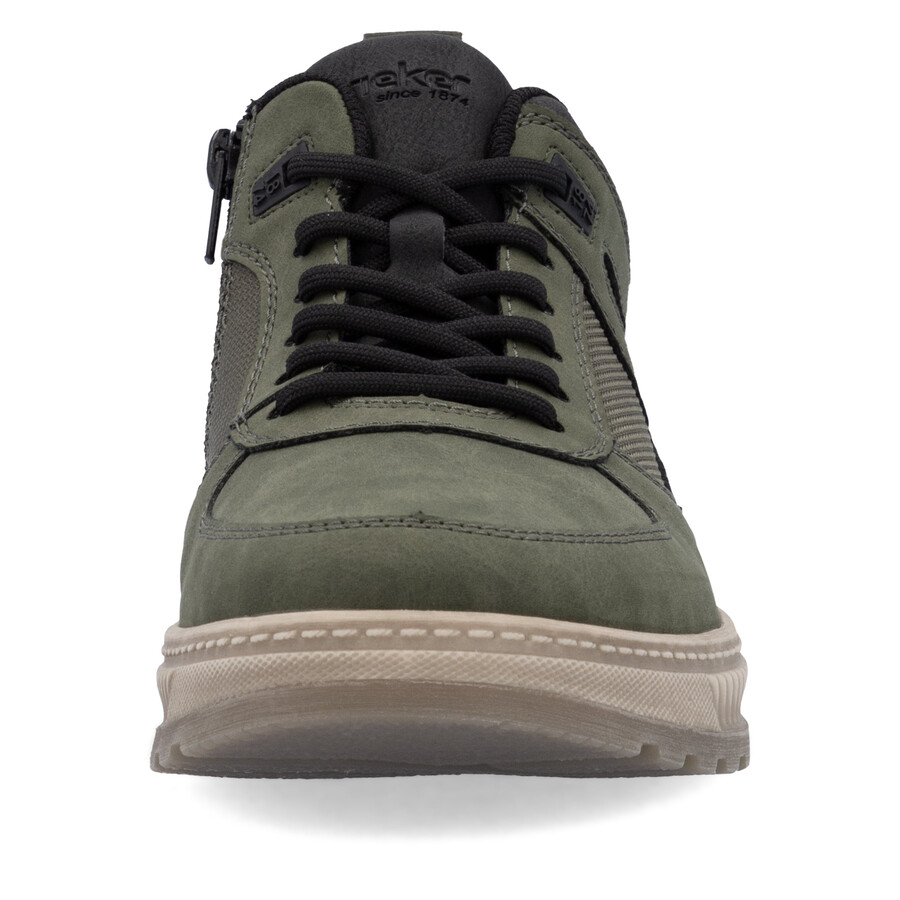 stivali con cerniera verde da uomo rieker 37004-54