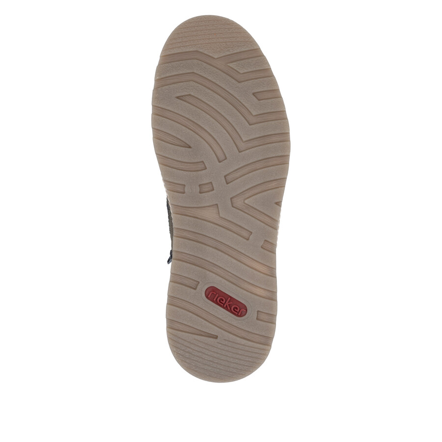 stivali con cerniera verde da uomo rieker 37004-54