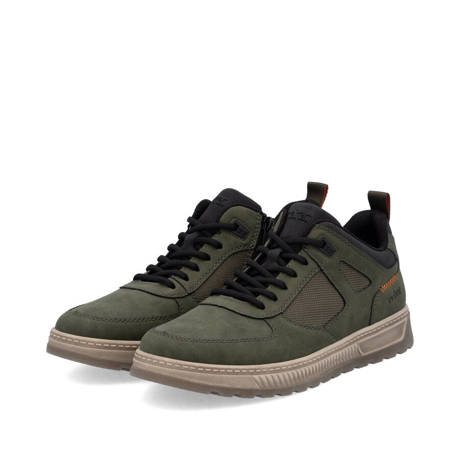 stivali con cerniera verde da uomo rieker 37004-54