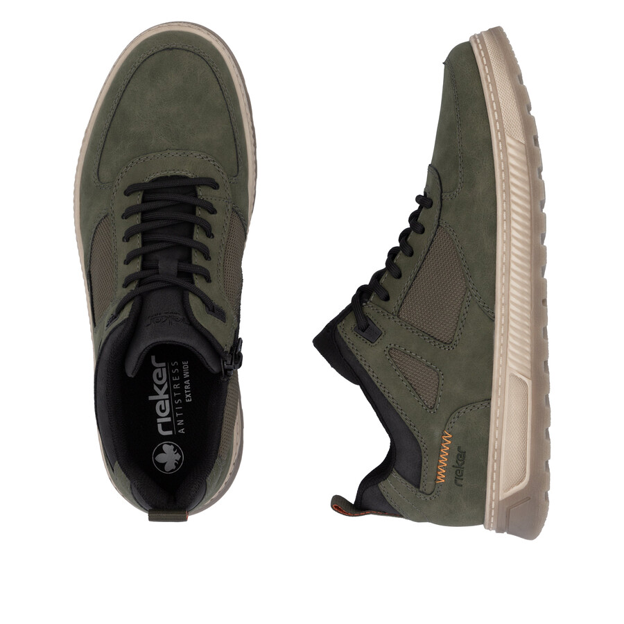 stivali con cerniera verde da uomo rieker 37004-54