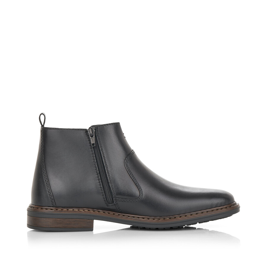 stivali neri con cerniera per uomo rieker 37662-00